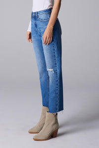 Medium Blue High Rise Women Jeans