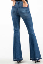 Medium Blue High Rise Flare Women Jeans