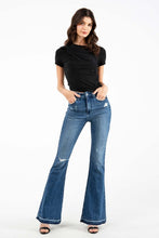Medium Blue High Rise Flare Women Jeans