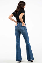 Medium Blue High Rise Flare Women Jeans