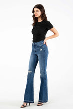 Medium Blue High Rise Flare Women Jeans