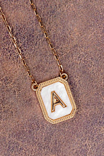 Gold/White Alphabet Necklace
