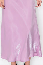 Light Purple V Neckline Iridescent Nude Slip Dress