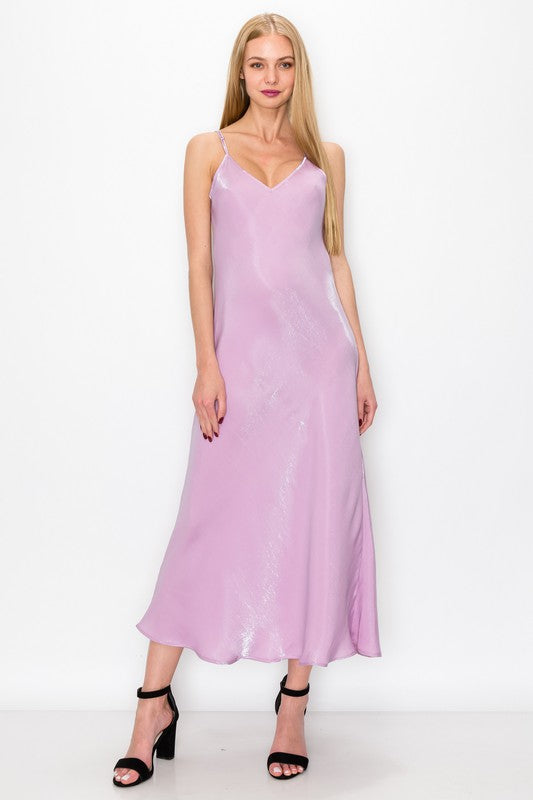 light purple slip dress mini satin slip dress Light Purple Satin Mini Dress with Bustier Cups & Criss Cross Back