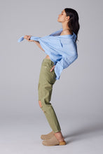 Olive Green High Rise Mom