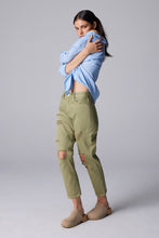 Olive Green High Rise Mom