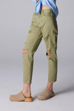 Olive Green High Rise Mom