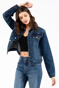 Dark Wash Denim Jean Jacket