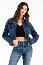 Dark Wash Denim Jean Jacket