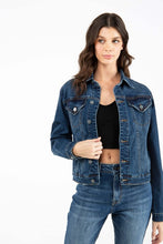 Dark Wash Denim Jean Jacket