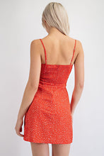 Red Multi Ruched Bodice A Line Mini Dress