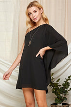 Black  Summer One-shoulder Dress
