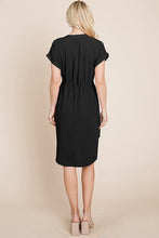 Black Summer Button Down Dress