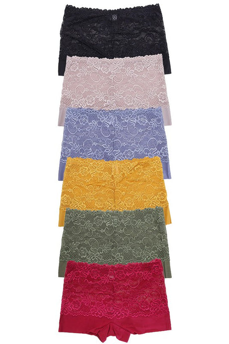 Assorted Lace Boxer Panties