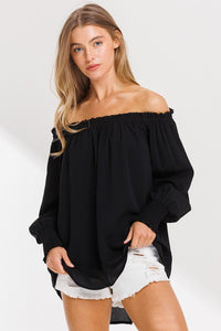 Black Off Shoulder Blouse
