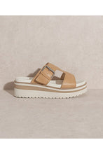 Brown Summer Platform Slippers