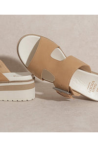 Brown Summer Platform Slippers