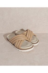 Brown Bubble Soft Sole Slippers