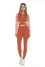 Brown Wrap-Around Sports Top