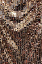 Sleeveless Scoop Neck Big Sequins Mini Dress