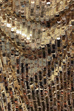 Sleeveless Scoop Neck Big Sequins Mini Dress