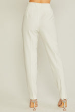 Ivory Woven Solid Formal Long Pants