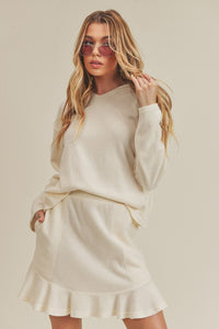 White Casual Long Sleeve Suit