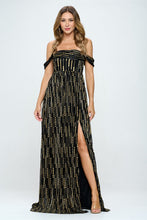 Black/Gold Formal Dresses