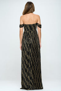 Black/Gold Formal Dresses