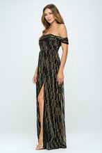 Black/Gold Formal Dresses