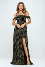 Black/Gold Formal Dresses