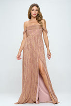 Mauve/Gold Formal Dresses