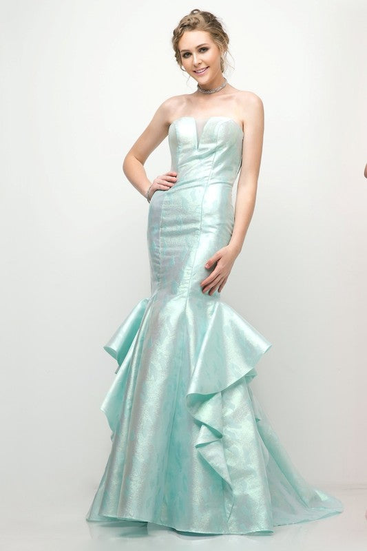 Mint Mermaid Long Evening Dress