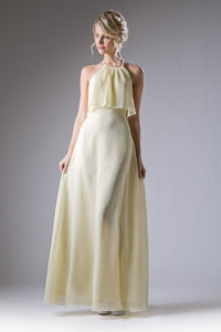Yellow Long Evening Dress