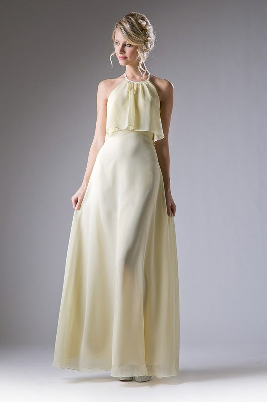 Yellow Long Evening Dress