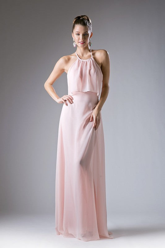 Pink Long Evening Dress