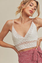 White Lace Design Bralette