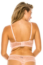 Pink Lace Push up Demi Underwear