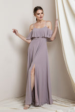 Mauve Blouson-style Class Bridesmaid Dress