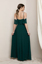 Emerald Green Blouson-style Class Bridesmaid Dress