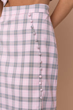 Pink Cropped Blouse And Skirt Set
