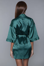 Forest Green Getting Ready Robe Rose Pink