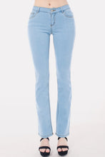 Ltdenim Mid Rise Slim Bootcut Jean