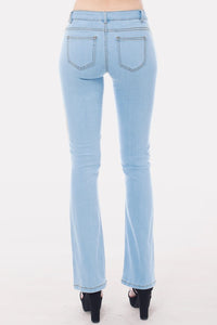 Ltdenim Mid Rise Slim Bootcut Jean