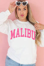 White Malibu Graphic Sweatshirt