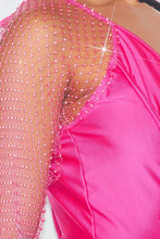 Hot Pink Rhinestone Bodysuit