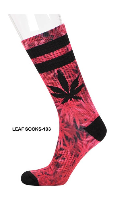 Red Marijuana Leaf Socks（12pairs）