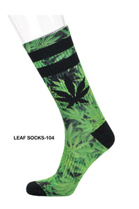 Green Marijuana Leaf Socks（12pairs）