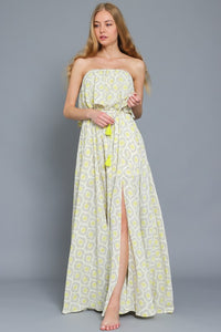 Tube Belted Maxi Dress