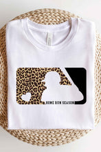 White Baseball Home Run Graphic T-shirt